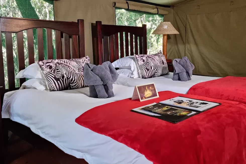 Sibuya_Forest_Camp_Zimmer 2Friends-Beach-Hotel-Schlafzimmer2